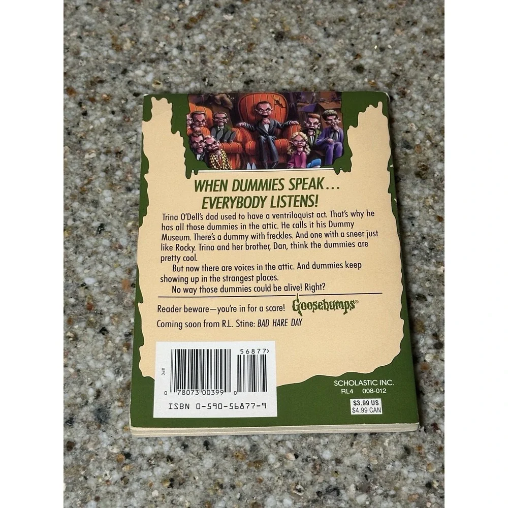 Goosebumps #40 Night of the Living Dummy III 3 RL Stine True First Print No Card